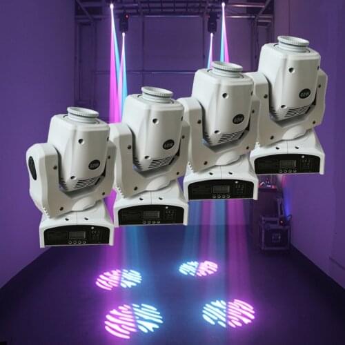 4pcs/lot 60W LED Moving Head Spot Light Led DJ Moving Head Beam Lighting Equipment DMX512 60w Gobo Moving Heads with White Shell