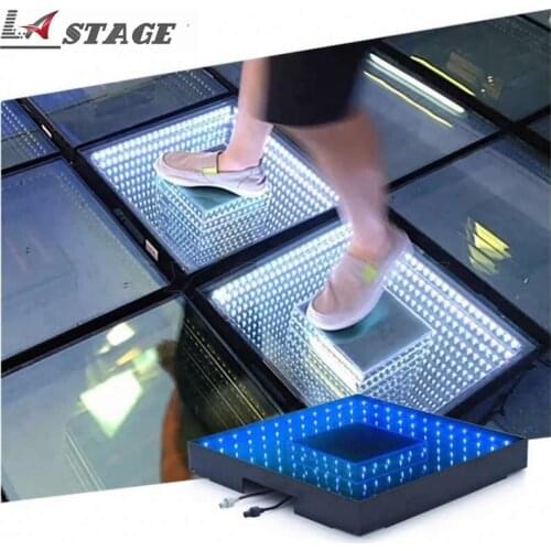 Led Stage Light 3d Mirror Dancing Floor With Time Tunnel Effect