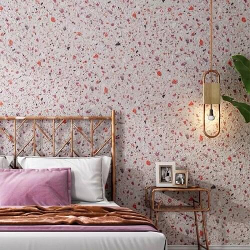 Vinyl 3d Papel de Parede Terrazzo Gravel Sandstone Wallpaper Rolls for Clothing Store Living Room Background 3d Wall paper Roll