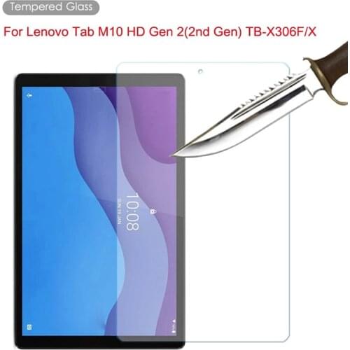 For Lenovo Tab M10 2nd Gen HD Tempered Glass Screen Protector 9H Glass Safety Protective Film on M 10 2nd TB-X306X TB X306X 306X