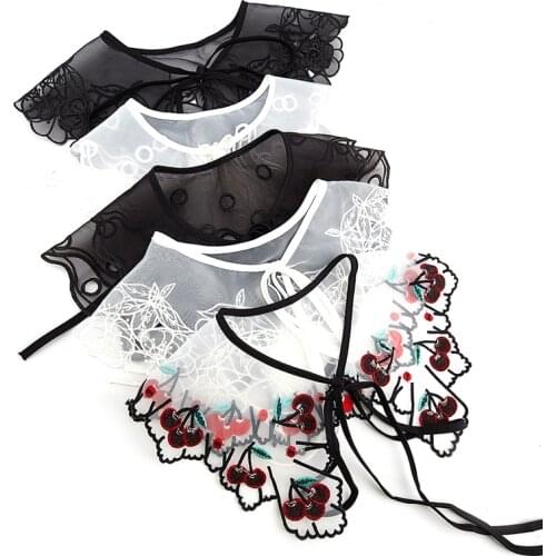1PCS Clothe Detachable Collar Fake Doll Collar Women Lace Fake Collar Cloud Shoulder False Doll Collar Shirt Detachable Collar
