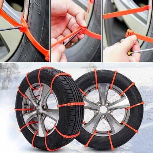 1Pcs Universal Car Snow Chain Winter Car Wheel Anti Skid Belt Outdoor Accessories
