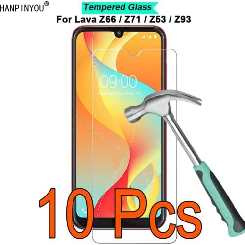 10 Pcs/Lot For Lava Z66 / Z71 / Z53 / Z93 9H Hardness 2.5D Ultra-thin Toughened Tempered Glass Film Screen Protector Guard