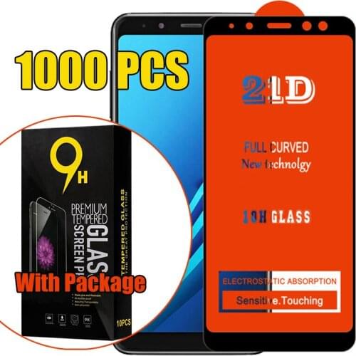 1000pcs 21D Tempered Glass Film Screen Protector Full Glue For OPPO A93 A94 A95 A72 A73 A74 A35 A53 A54 A55 F19 Pro With Package