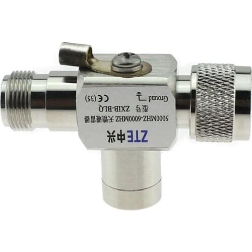 2pcs ZTE Arrester Connector Antenna Coaxial Lightning Protection AP Outdoor 5000-6000M Antenna Feeder N Type