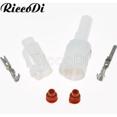 30Sets 1 Hole MT090 Male Female Waterproof Automotive Connector Fuel Injector Electronic Plug Socket 6187-1171 6180-118