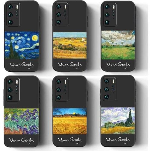 3D Van Gogh Phone Case For Huawei P20 P40 P30 Lite Pro Case Honor 10 Mate 40Pro 20 10 Lite P Smart 2019 Nova 5t Phone Covers Bag