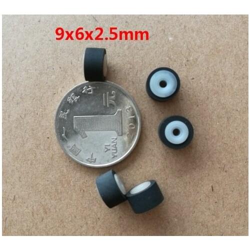 5pcs 9mmx5.02x6x2.5 wheel belt pulley rubber audio pressure recorder cassette deck pinch roller Stereo player for tandberg 440