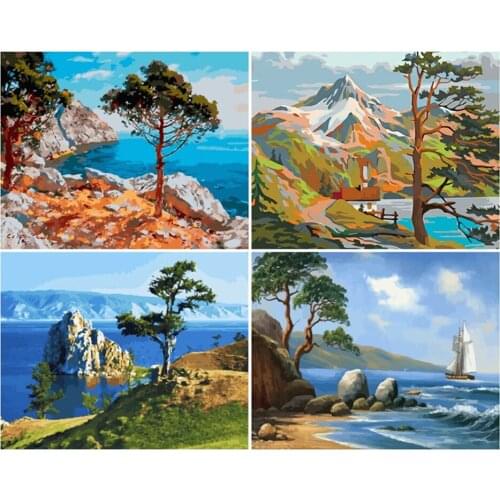 Canvas Size 5D Diy Diamond Painting Cross Stitch Kit Diamond Mosaic Embroidery " Landscape " Painting Square/Round Drill Gift