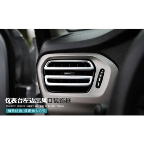 Car-covers ABS plating interior air conditioning outlet pruning for 2014-2016 Citroen Elysee car styling
