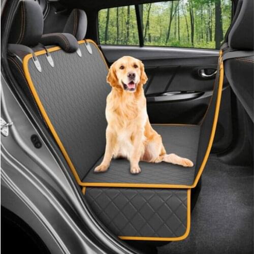 Dog Car Seat Cover 100% Waterproof Pet Dog Travel Mat Hammock For Small Medium Large Dogs Travel Car Rear Back Seat Safety Pad