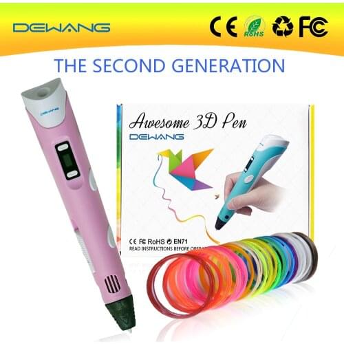 DEWANG 3D Printer Drawing 300M PLA/ABS Filament 3D Printing Pen Birthday Gift PLA 3D Pencil Lapiz 3D Pen for School Gadget