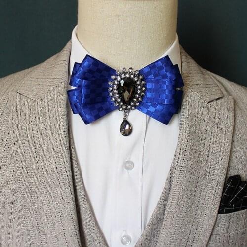 Wedding Bow Tie High-grade Mens Jewelry Gifts Classic Business Banquet Suit Shirt Host Handmade Bowtie 13 * 9cm