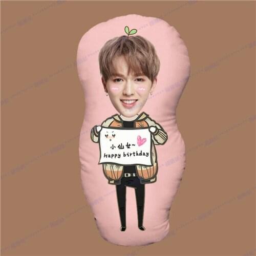 NINEPERCENT Zhu Zhengting Humanoid Pillow Real Photos Waiting Surrounding Shaped Pillow Cartoon Doll Waist Cushion Home Decor