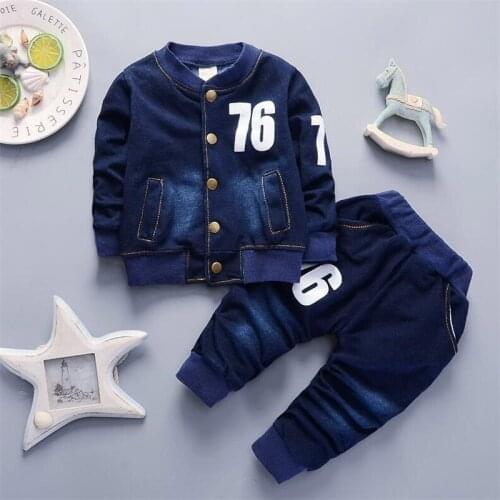BibiCola New Spring Autumn Baby Boy Clothing Sets Kids Clothes Set Boys High Quality Cotton Long Sleeve t-shirts+pants Tracksuit