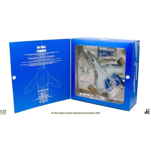 Diecast 1:72 Scale SU-30LL Flanker, Gromov Flight 597# Airplane Fighter Aircraft Model Toy Static Alloy Plane Model Collection