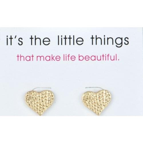 12pairs Fashion Jewelry Pitted Heart Stud Earrings For Women pendientes mujer moda 2018