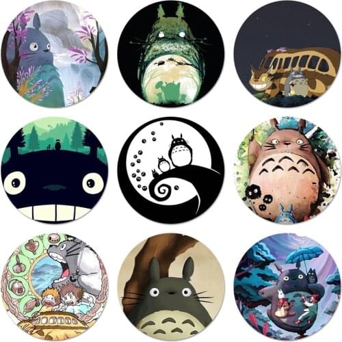 My Neighbor Totoro Anime Icons Pins Badge Decoration Brooches Metal Badges For Clothes Backpack Decoration 58mm