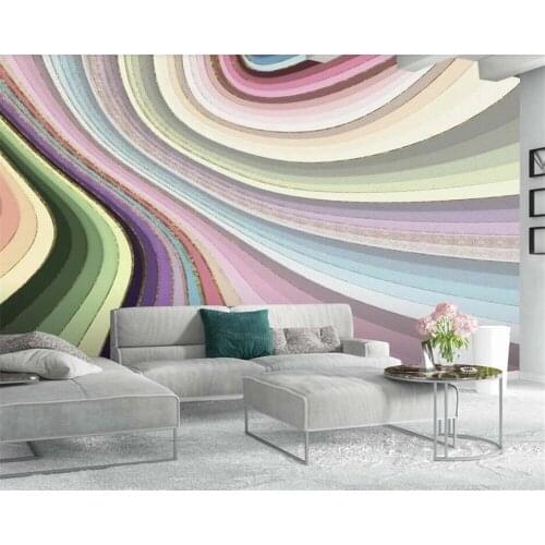Beibehang wall papers home decor behangSimple abstract geometric color colorful block custom background wall wallpapers in rolls