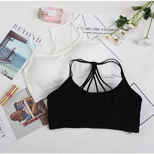 2021 New Cross-wrapped Sling Without Steel Ring Sports Vest Wrapped Chest Beauty Strap Chest Pad Tube Top