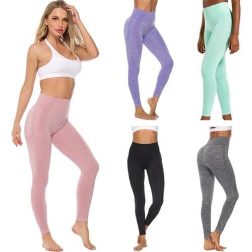 New Seamless Leggings Gym Girl Push Up Sport Fitness Running Yoga Pants Elastic Trousers Women High Waist Booty Legging S-L