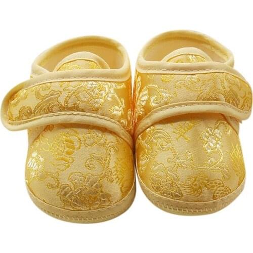 Toddler Newborn Baby Girls Crib Shoes Embroidery Princess Baby Soft Sole Anti-Slip Prewalker First Walkers wf