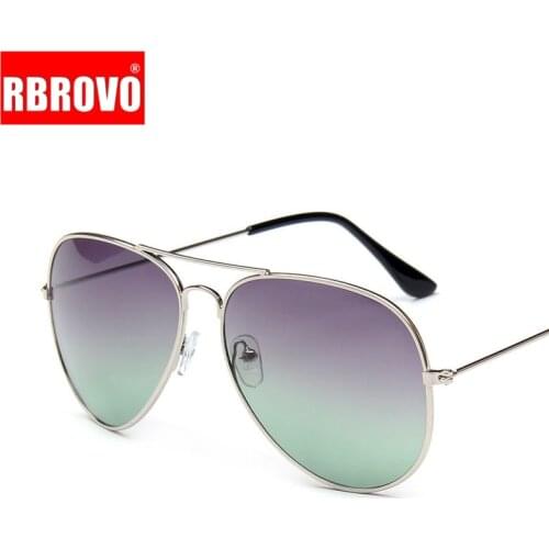 RBROVO 2021 Double Colors Luxury Sunglasses Women Alloy Gradient Glasses Retro Metal Glasses Lunette De Soleil Femme UV400