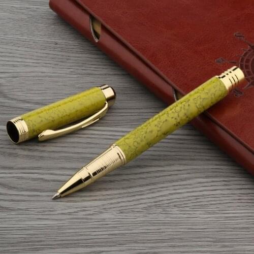 Office shallow grass green Medium piece Metal Rollerball Pen