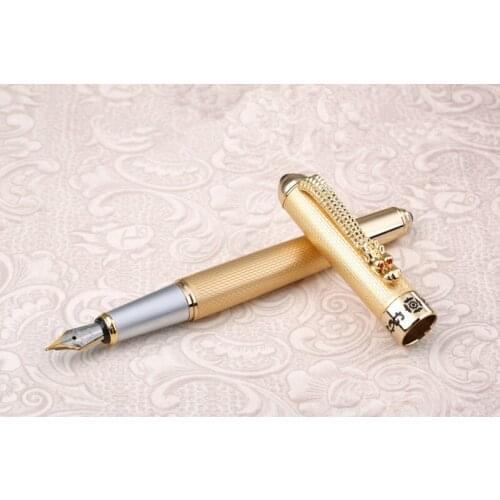 JINHAO 1000 Golden Luxurious Business Nib fountain Pens New office Business school writing pen