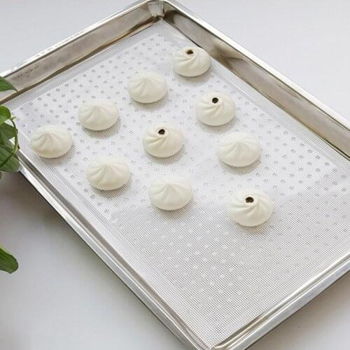 Practical Square Silicone Steamer Non-Stick Pad Baking Tools Steamed Buns Baking Pastry Dim Sum Mesh Home Kitchen Tools
