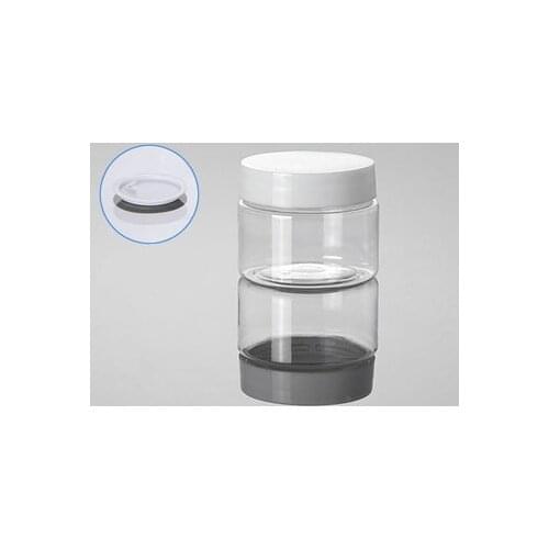 50G transparent PET cream jar with white lid ,plastic clear empty 50g cosmetic container wholesale