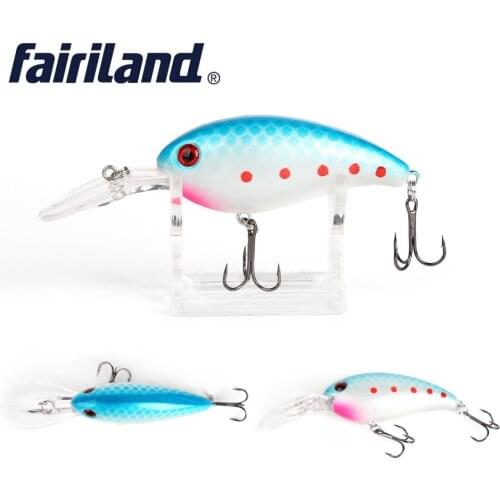 Crankbait Fishing lure 7cm/2.8in 15g/0.53oz Thrill Thunder Floating Fishing Lure Rattle Sound Wobbler Artificial Hard 10 colors