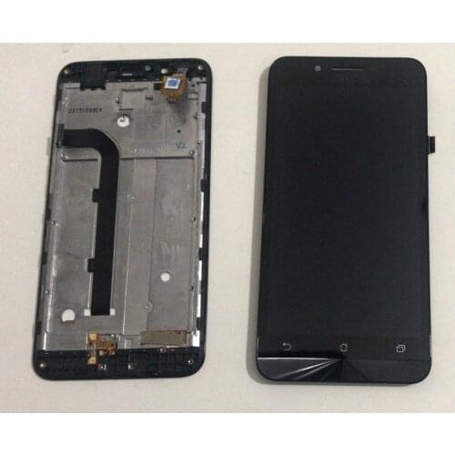 Touch Screen Digitizer Sensor Glass + LCD Display Panel Monitor Module Assembly with frame For Asus ZenFone Go ZC500TG Z00VD