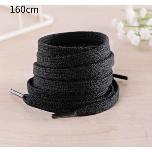 1 Pair 100-160cm Cotton Thick Flat Shoelaces Wide Sports Casual Shoe Lace For Sneakers