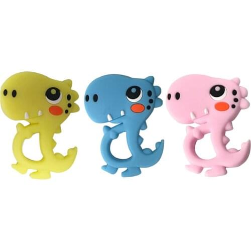 Silicone Teether Sucking Cartoon Baby Soothing Bite Teething Toy Toddler Newborn Chewable Nursing Natural NEW Thumb Toy