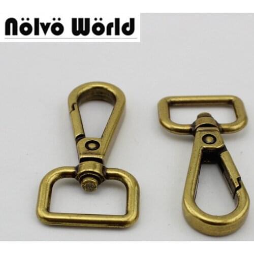 10pcs 50pcs Special gold 19mm trigger snap hook hand bag gold swivel clasp hooks hardware accessory for DIY bag