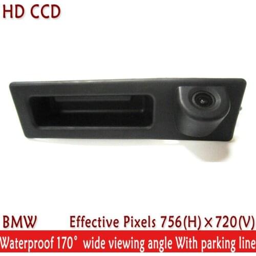 LED Night Vision 170'' Wide view Angle waterproof HD Handle CCD Car Rear View Reverse Camera for VWBMW F10 F11 F25 F30 BMW 5