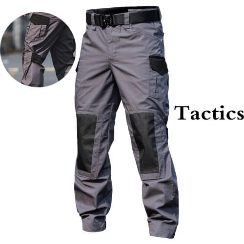Outdoor Straight Tactical Cargo Pants Army Fan Men Wear Resisting Water Repellent Trouser Overalls Military Training Combat Pant