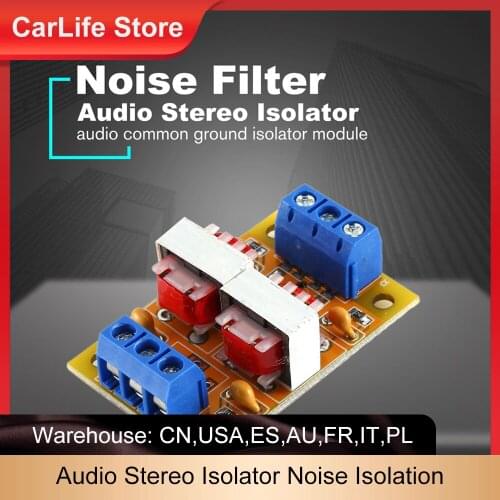 Audio Stereo Isolator Acoustic Noise Isolation Eliminate Current Interference Filter Eliminator Ground Loop Suppressor