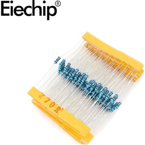 100pcs/lot 1/4W 1% Metal film resistor 270R 0.25W resistance 270 ohm Throught Hole