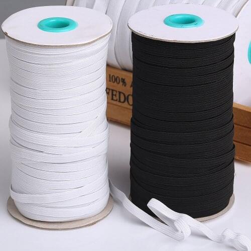 5yards/lot Elastic Bands 3mm 6mm Wide Elastic Rubber Tapes For Trouser Clothing DIY Home Sewing Supply Garment Accessories Bands