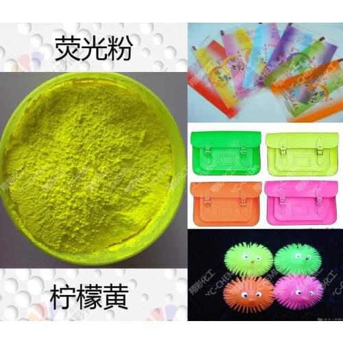 500g/lot Wholesale Lemon yellow neon Fluorescent Powder,Phosphor Pigment Powder DIY nail polish, Material,not Luminous Powder