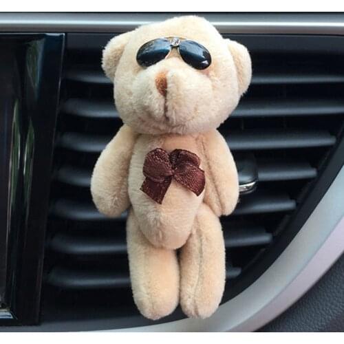 Car Air Fragrance Car Cute Funny Bear Air Outlet New Fragrant Perfume Clip Air Freshener Diffuser Car Interior Accessories