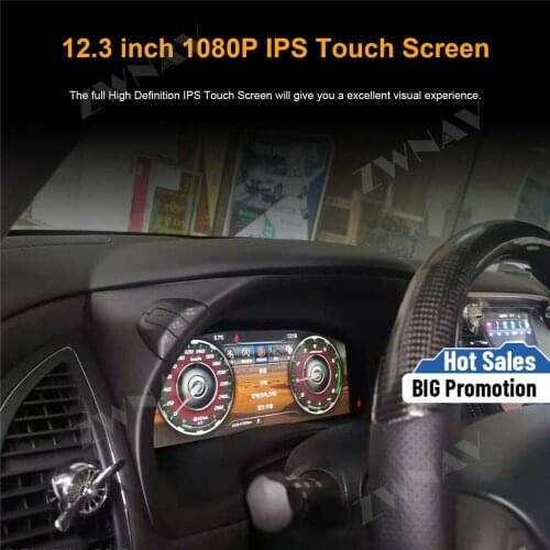 12.3" Android 7.1 Car LCD instrument dashboard screen Car GPS Navigation For Nissan Patrol 2016 2017 2018 dash Multimedia player