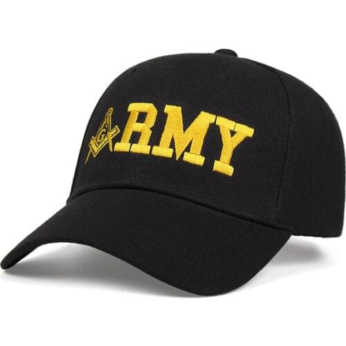 New Hot FREEMASON ARMY NAVY 3D Embroidery Baseball Cap For Men Women Fitted Casual Patriot Gorras adjustable Sun visor cap