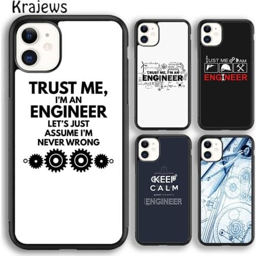 Krajews I m An Engineer I m Good At Maths Phone Case For iPhone 5s 6s 7 8 plus X XR XS 11 12 pro max Samsung Galaxy S8 S9 S10