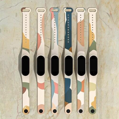 Morandi Color Strap For Xiaomi Mi Band 6 5 4 3 Sport Watch Silicone Bracelet Accessories For Xiaomi MiBand 6 5 Band6 Wristband
