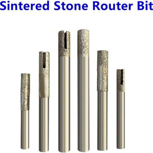 Sintered Stone Diamond Router Bit Ball Nose Flat Head engraving Cutter end mill CNC Carving Tools knife For Granite Marble