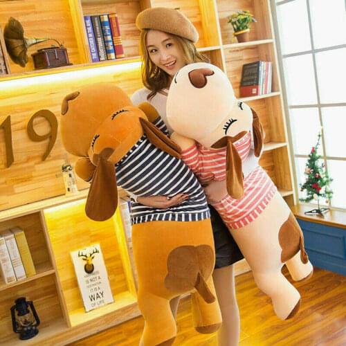 60cm-120cm Giant Dog Plush Toy Huge Soft Dog Doll Big Pillow Birthday Gift Stuffed Animals