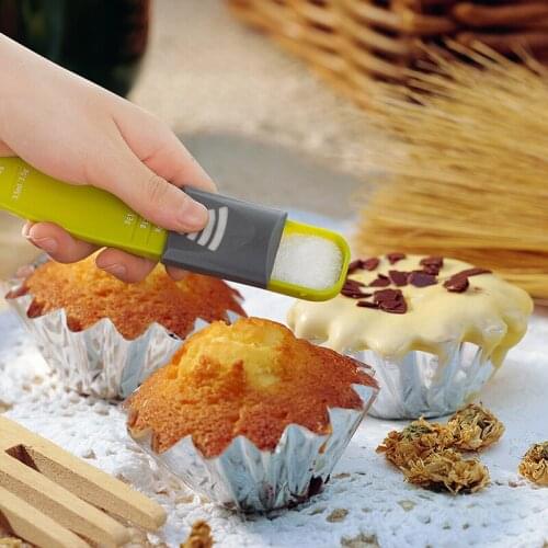 Kitchen eight scale spoon measuring spoon adjustable quantitative spoon gram spoon coffee measuring spoon baking spoon utensil